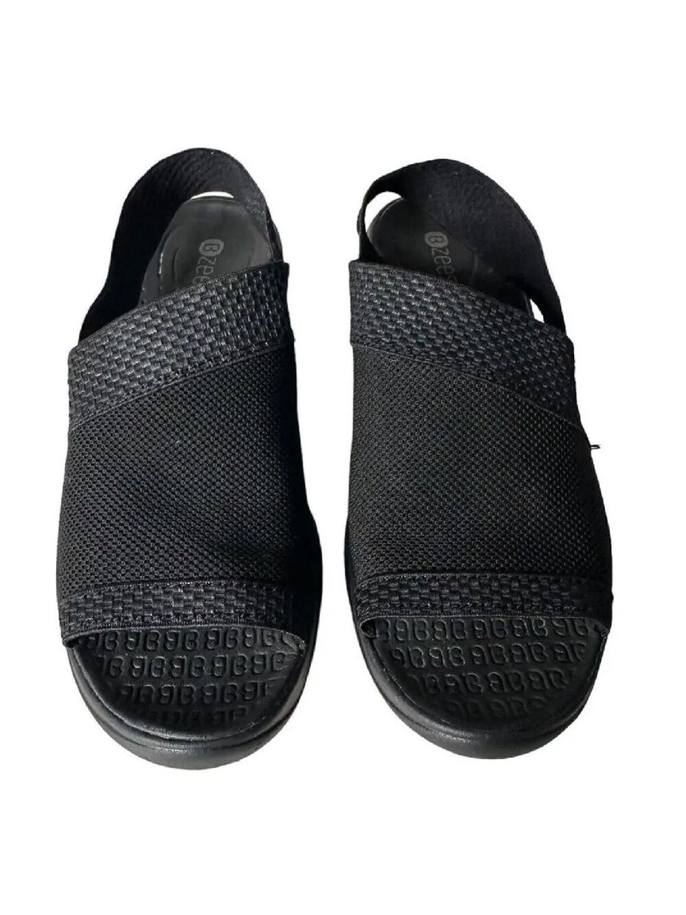 BZees Molly black sling back open toe sandals Woman’s size 6.5 M - Picture 14 of 16